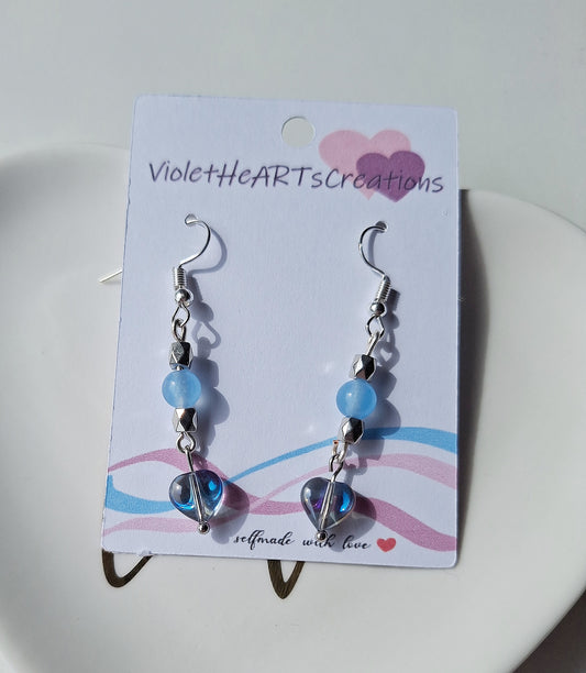 "Blue Heart" - Ohrringe