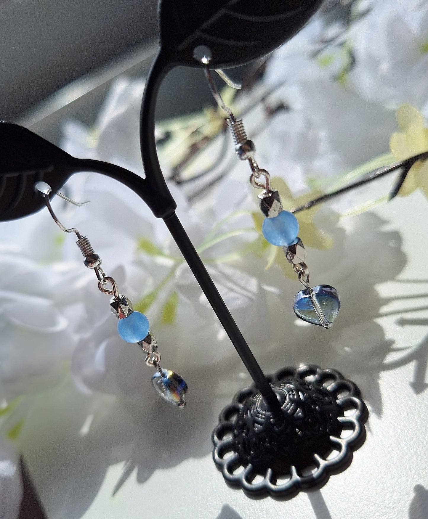 "Blue Heart" - Ohrringe