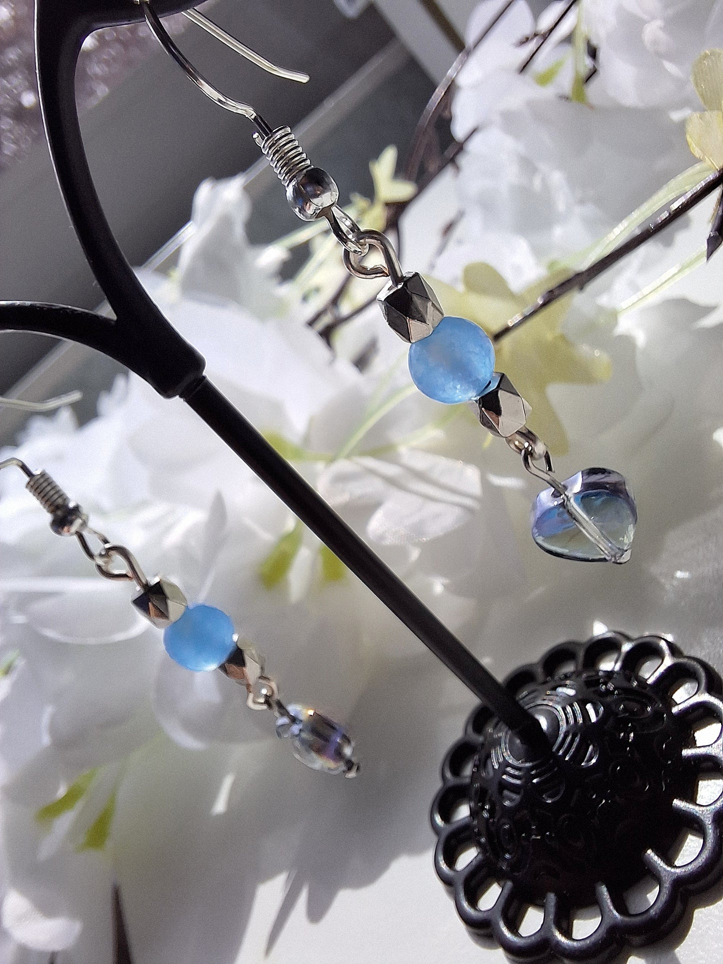 "Blue Heart" - Ohrringe