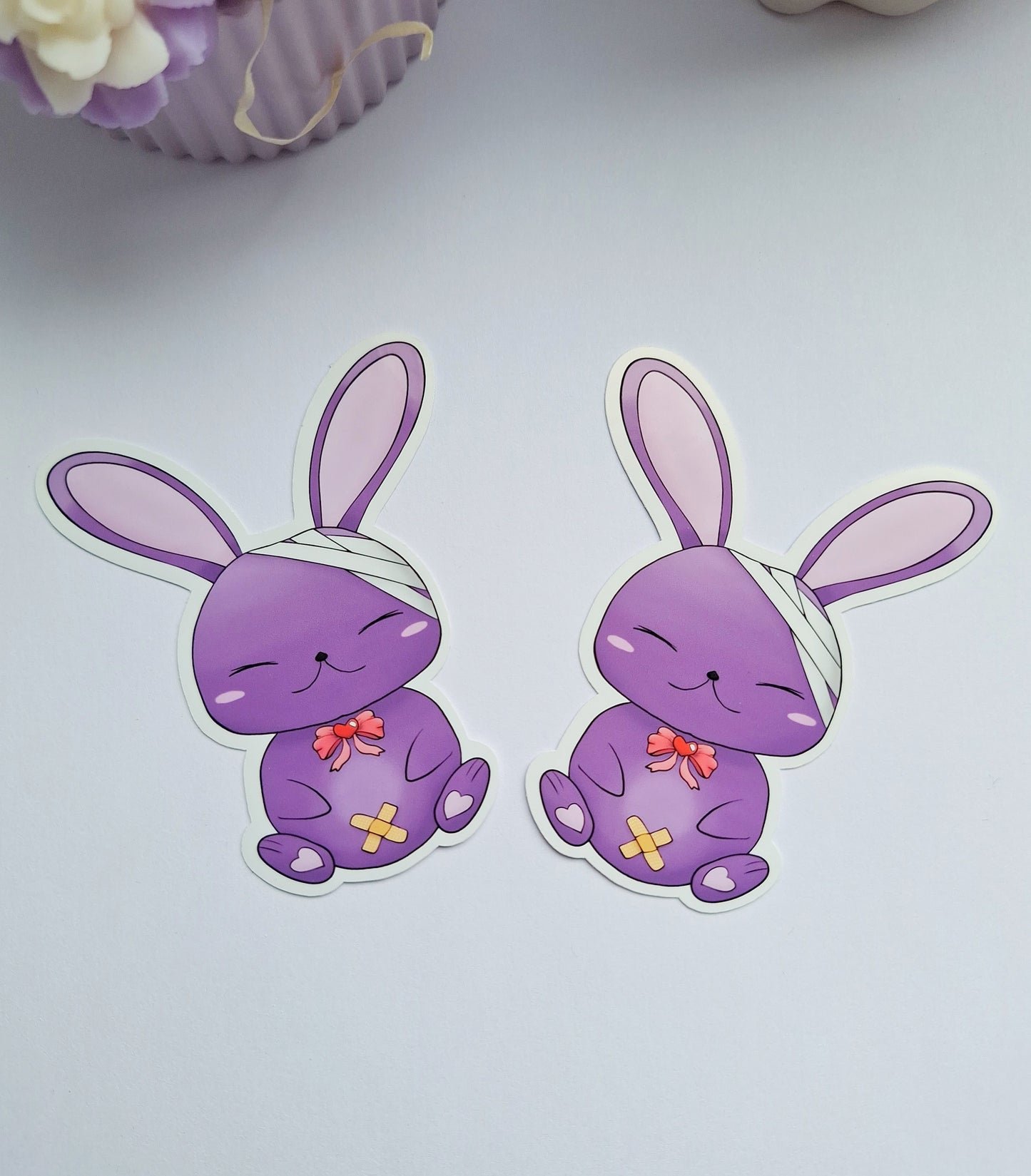 Purple - Hase - Vinyl-Sticker
