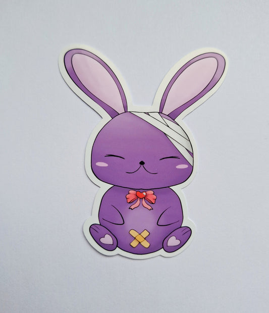 Purple - Hase - Vinyl-Sticker
