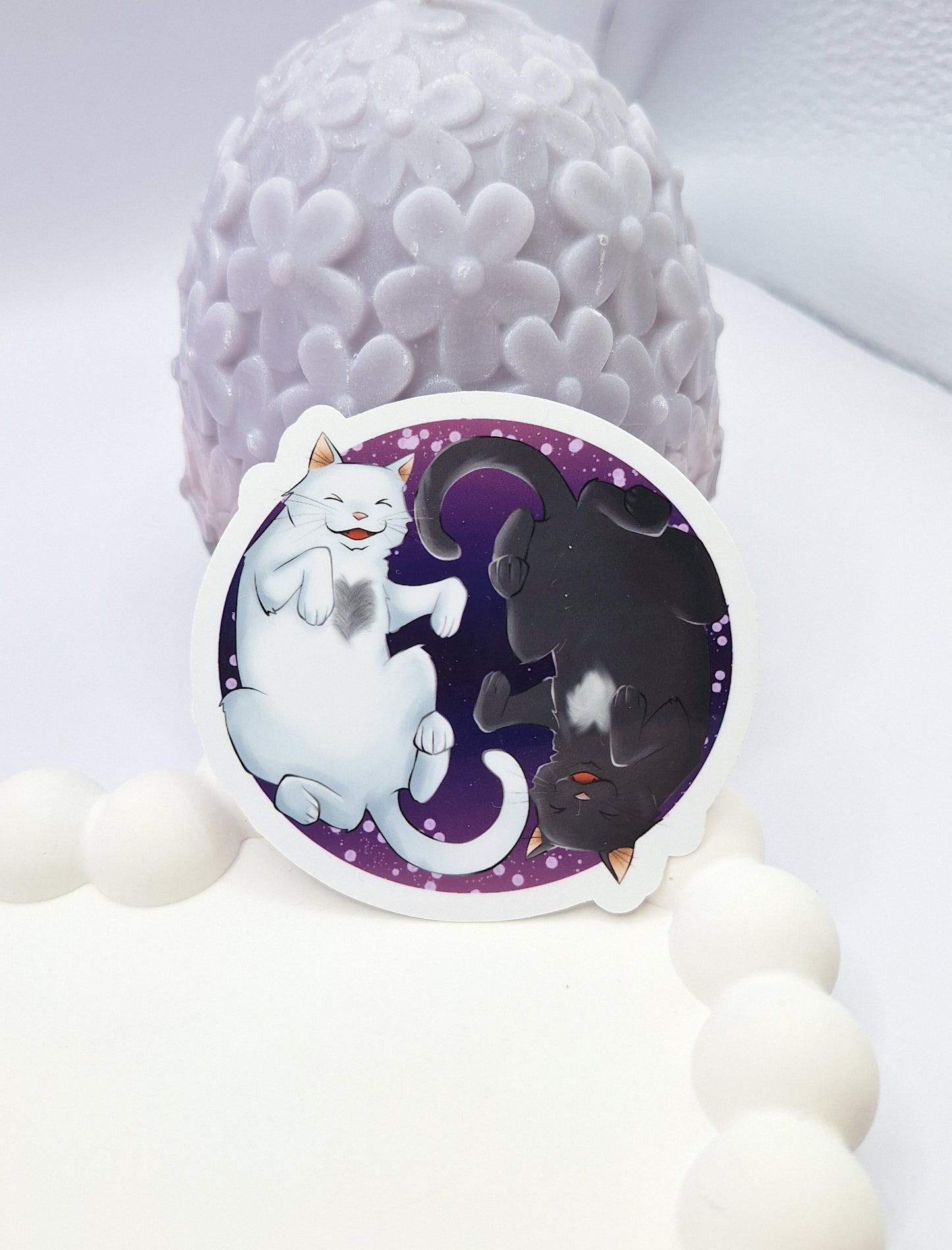 Yin-Yang-Katzen - Vinyl-Sticker