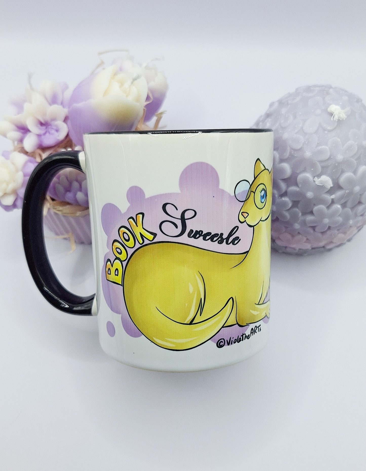 "BookSweesle" - Tasse (schwarz)