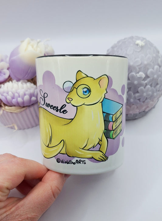 "BookSweesle" - Tasse (schwarz)